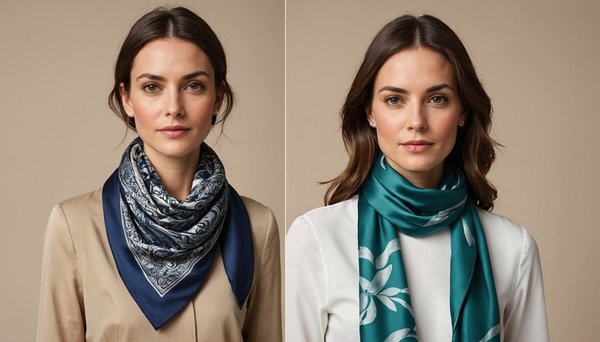 Trois façons de porter un foulard carré en soie avec style